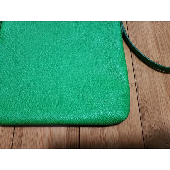 COACH Green Pebbled Leather Crossbody North South Swing Pack Skinny Bag 52348 - Picture 10 of 16